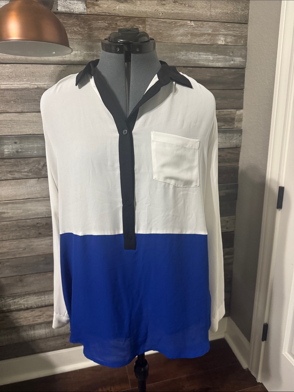 Decree Color Block Blouse